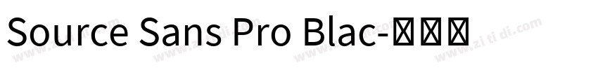 Source Sans Pro Blac字体转换